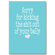 Sorry For Kicking Card